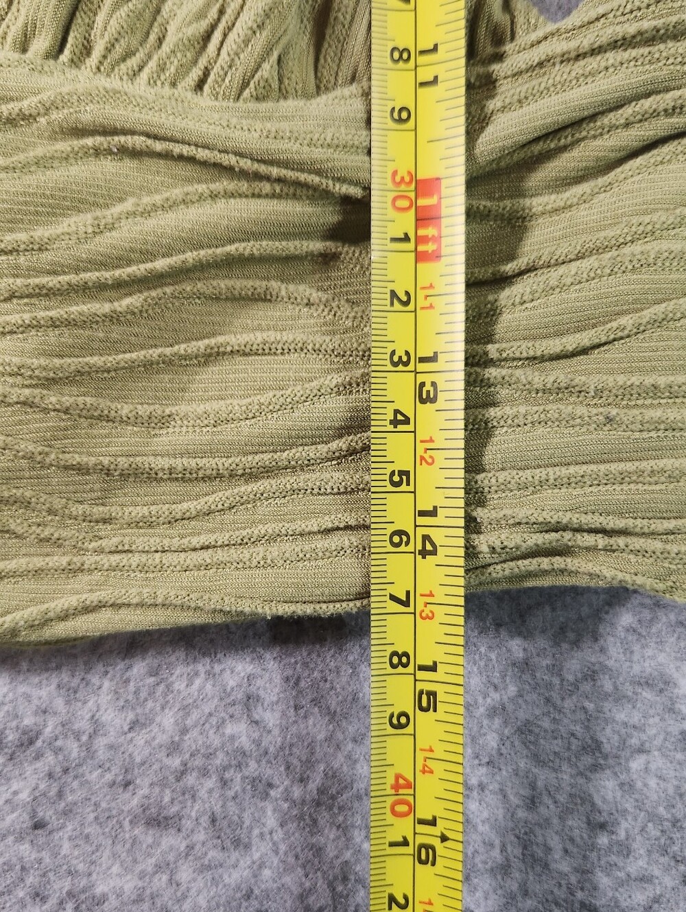 Cider Light Olive Crisscross Textured Ribbed Camisole Size Large - Picture 4 of 9